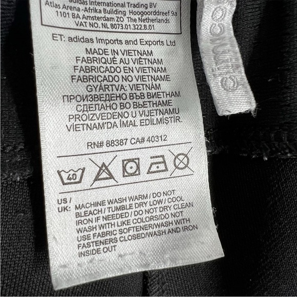 Adidas Tiro 17 Pants Womens Size XS Black Soccer Training Athletic Ankle Zip - Picture 11 of 13